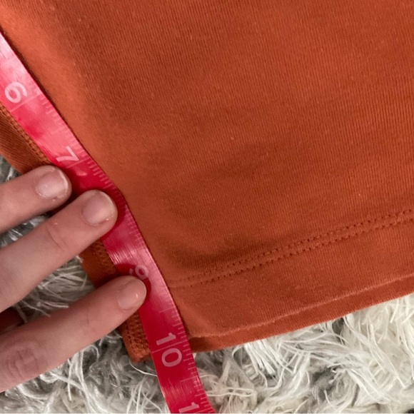 Nike Garden Party Essential Bike Shorts Burnt Orange Floral Size Medium - Picture 7 of 7